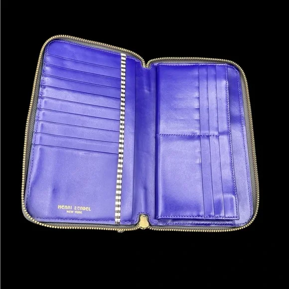 Henri Bendal Jetsetter Zip Portfolio Wallet - EUC - Picture 3 of 11